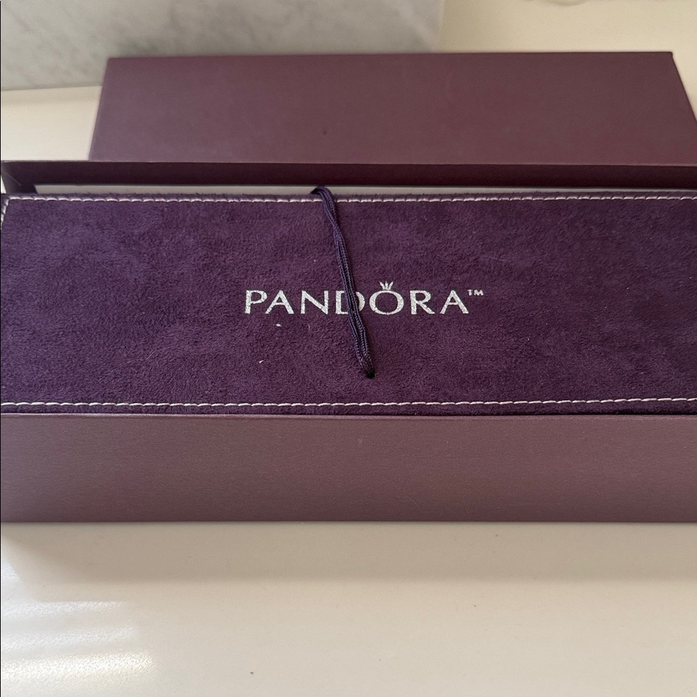 2 Pandora bracelets with all charms and extra charms and box included
